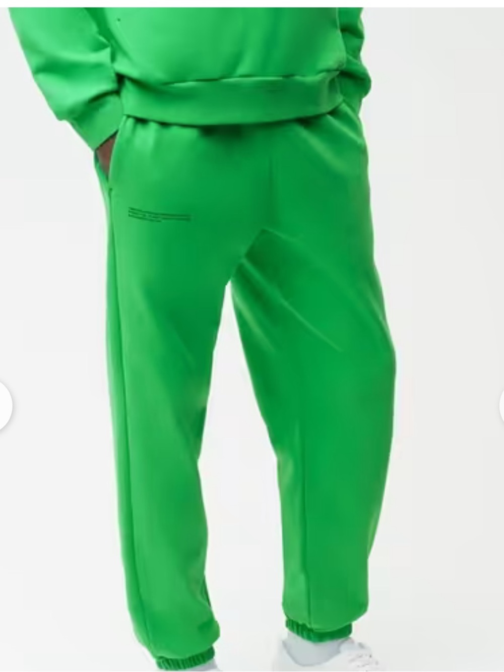 Unisex Green Pangaia Track Joggers Organic Cotton